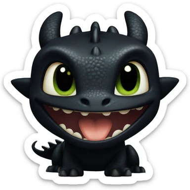 Toothless from how to train your dragon sticker