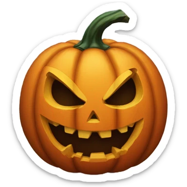 spooky jack o lantern  sticker