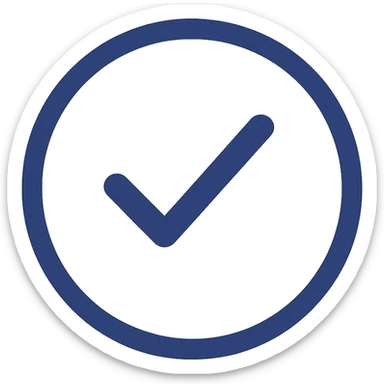 official blue tick verification badge from Instagram, simple, flat, blue checkmark inside a circle, minimal sticker
