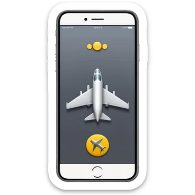 Aeroplane Mode for iPhone  sticker