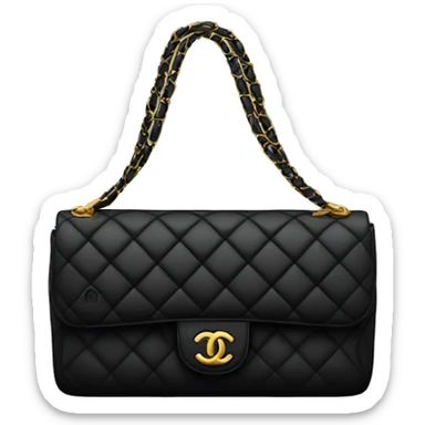 Black Chanel bag sticker