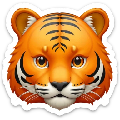 Tiger orange sticker