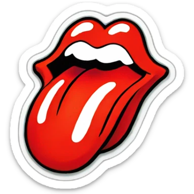 Rolling Stones logo sticker