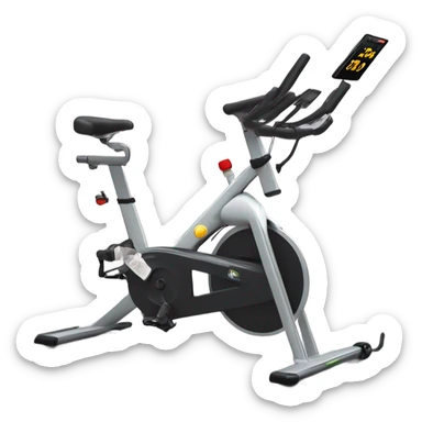 bicycle on a direct drive indoor trainer sticker