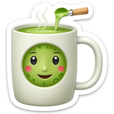 matcha drink sticker