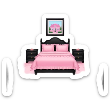 pink girly framed photo  picture sticker