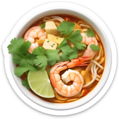 single bowl of laksa sticker