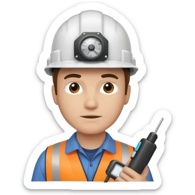 opérateur contrôle non destructif homme sticker