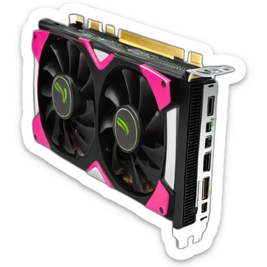Nvidia graphics card with 3 fans sticker