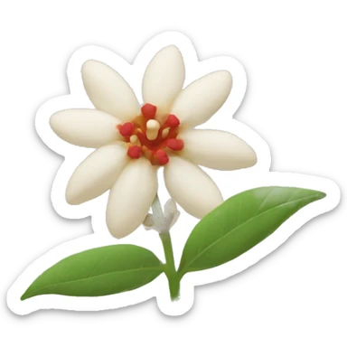 Emoji Ashwagandha flower  sticker