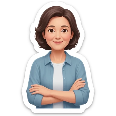 mama con los brazos cruzados sticker