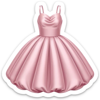 The bubble dress is typically a voluminous ball gown, designed to make Glinda look like she’s literally floating in a bubble. It features:  Pale pink or shimmering white-blue hues (in Ariana Grande’s movie version, it’s a soft, cotton-candy pink). sticker