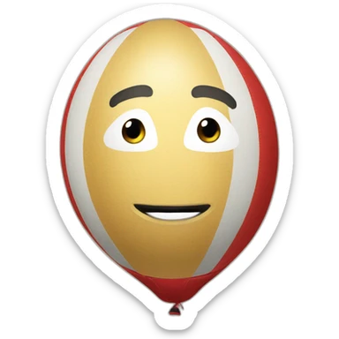 Ballon de rugby sticker
