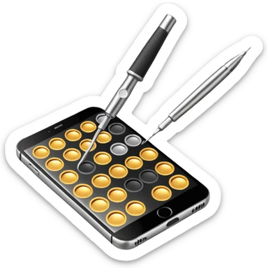 Lash application tools sticker