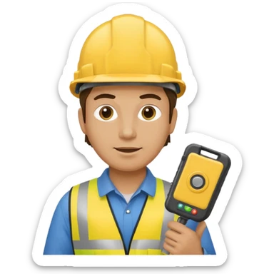 opérateur contrôle non destructif homme sticker