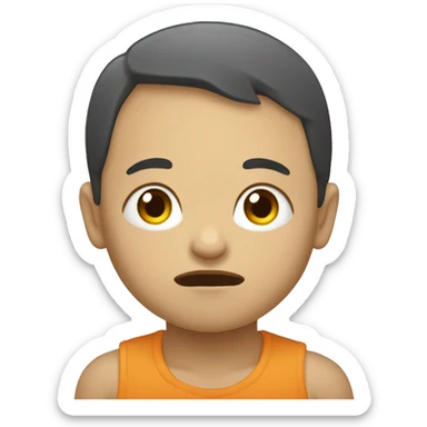 Un bebé haciendo peso muerto  sticker