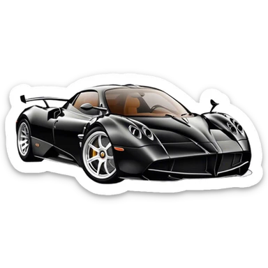 Pagani Huayra - Pagani (Model Year: 2022) (Iconic colour: Black) sticker
