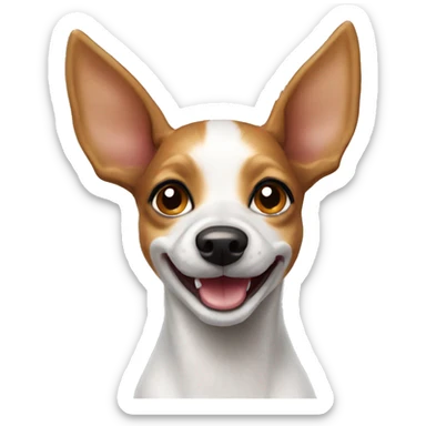 Toy fox terrier smiling  sticker