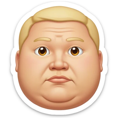 A fat guy  sticker