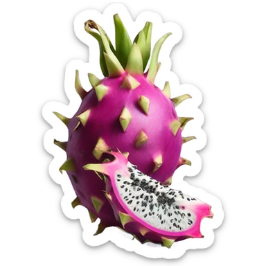 purple dragon fruit sticker