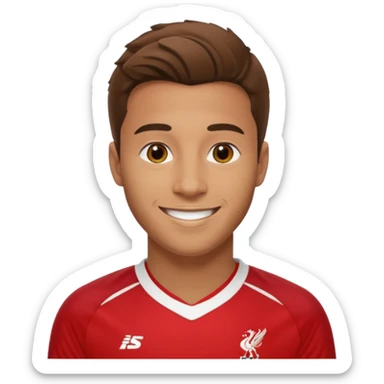 A Liverpool soccer player sticker