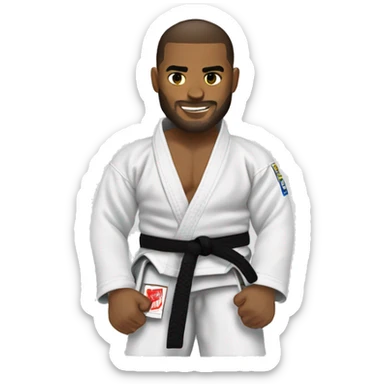 jiu jitsu fighter branca sticker