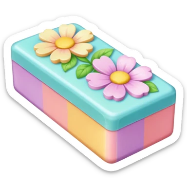 Colorful shiny glossy soft smooth Pastel soap perfume cocktail bomb bar spray bottle lotion cream jar ceramic pottery pot flowery floral item aesthetic decoration room thing  sticker