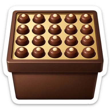 chocolate truffle box sticker