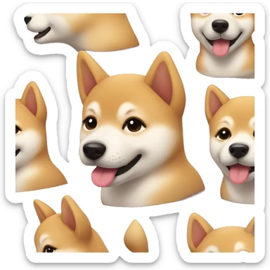 Shiba Inu puppies sticker