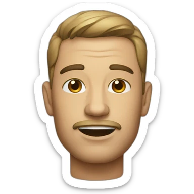 Homme qui se fait frapper sticker