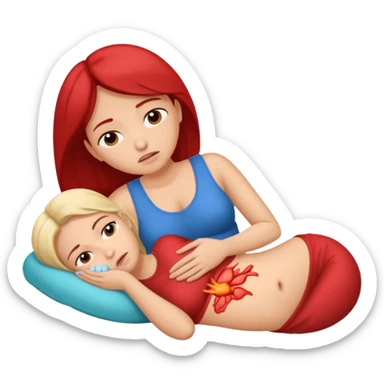 debilitating menstrual pain sticker