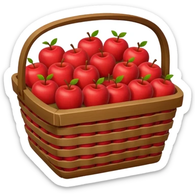 Rectangular Apple Basket sticker