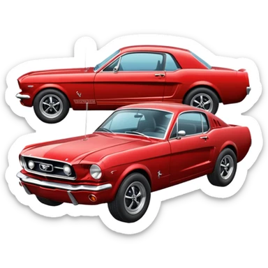 Classic mustang sticker