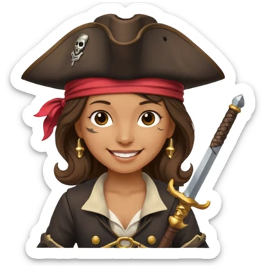 Une Princesse Pirates rebelles et t b sticker