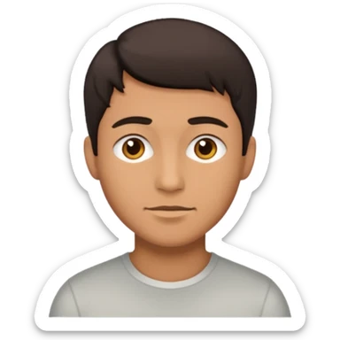 realistic portrait of a man sticker