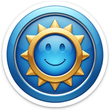 certified bagde blue  sticker