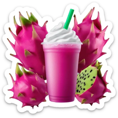 Starbucks dragon fruit refresher  sticker