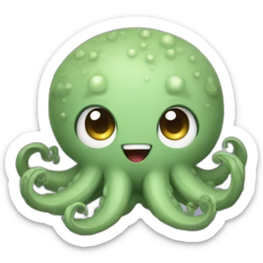 cute kraken cute face ;editqte sticker