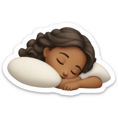 Sleeping girl  sticker