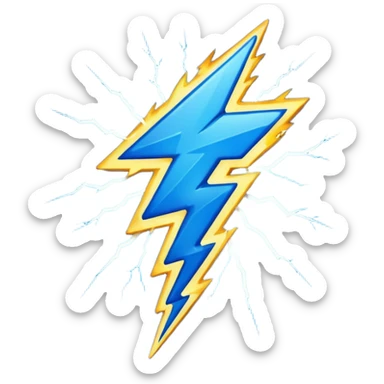 voltage electricity lightning bolt sticker