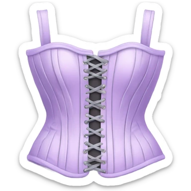 Pastel purple corset  sticker