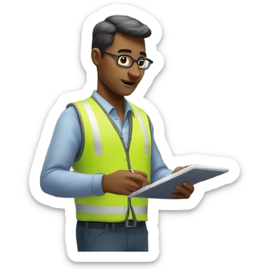 logistician in the warehouse sticker