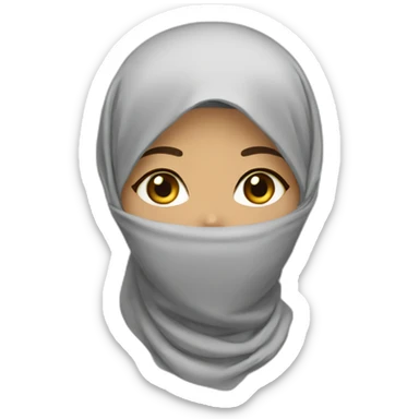 Algérien girl hijab sticker