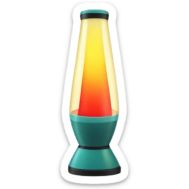 lava lamp retro sticker