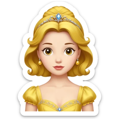 Belle from Beauty and the Beast sticker