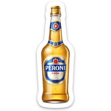PERONI BOTTLE unbranded sticker