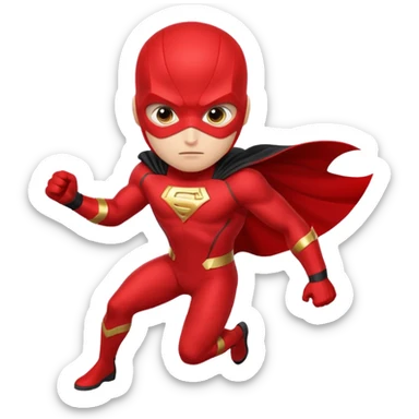 crea un super heroe cuyo don es leer rapido sticker