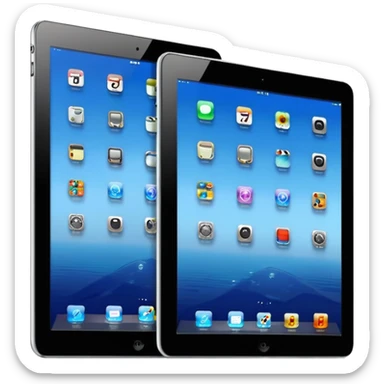 Blue ipad 11 sticker