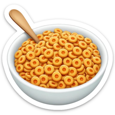 Cereal orange Flavour sticker