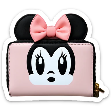 Loungefly light pink Minnie Mouse Wallet sticker